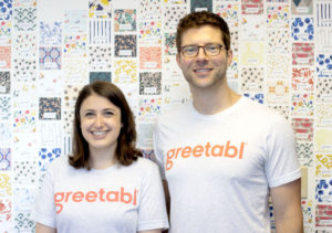 Greetabl founders Zoë Scharf and Joe Fischer