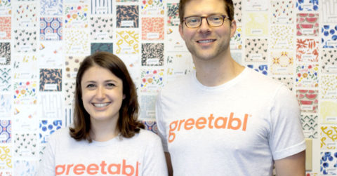 Greetabl founders Zoë Scharf and Joe Fischer